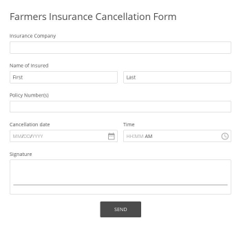 Free Forms Farmers Insurance Cancellation Form